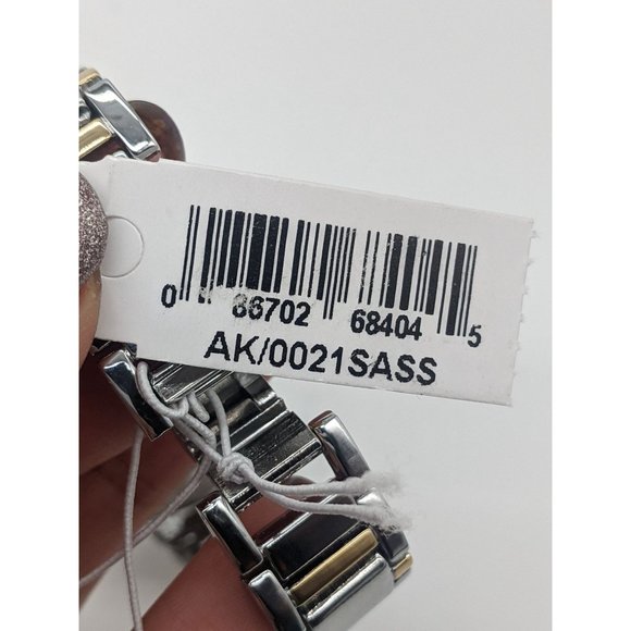 NWT Anne Klein Two-Tone Bracelet Watch Silver/Gold - Picture 3 of 4